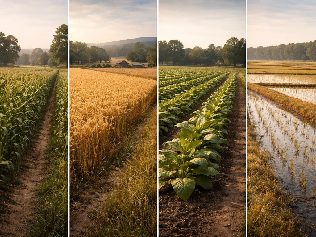 What Did Colonial Farmers Grow by Region and Crop Type