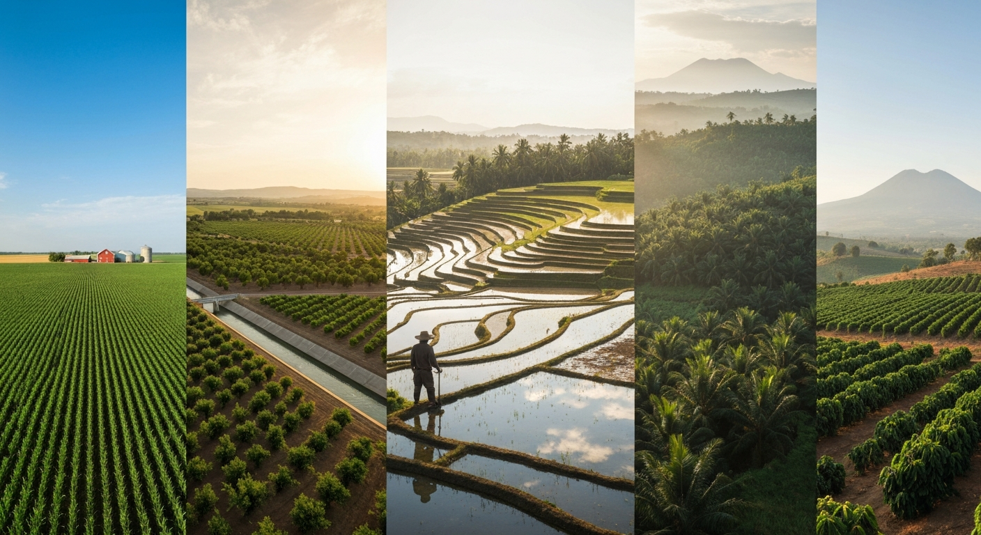 Where Do Farmers Grow Crops: Global, U.S. & Historical Map